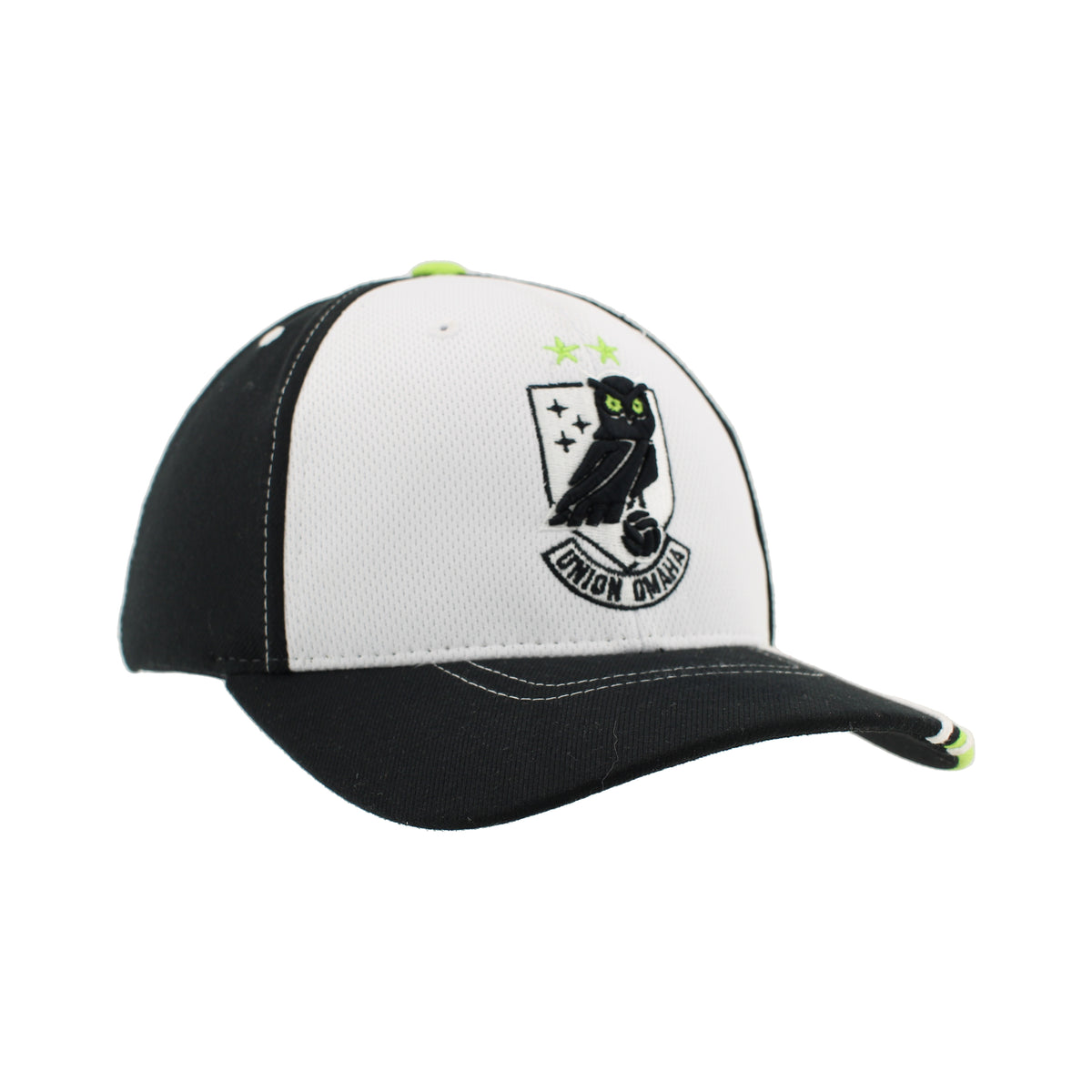 Union Omaha Zephyr White/Black/Green Z310 Slash Cap