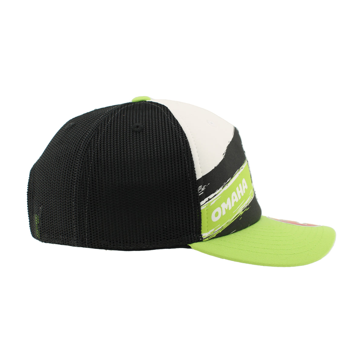 Zephyr Youth White/Black/Green Clout Plebe Cap