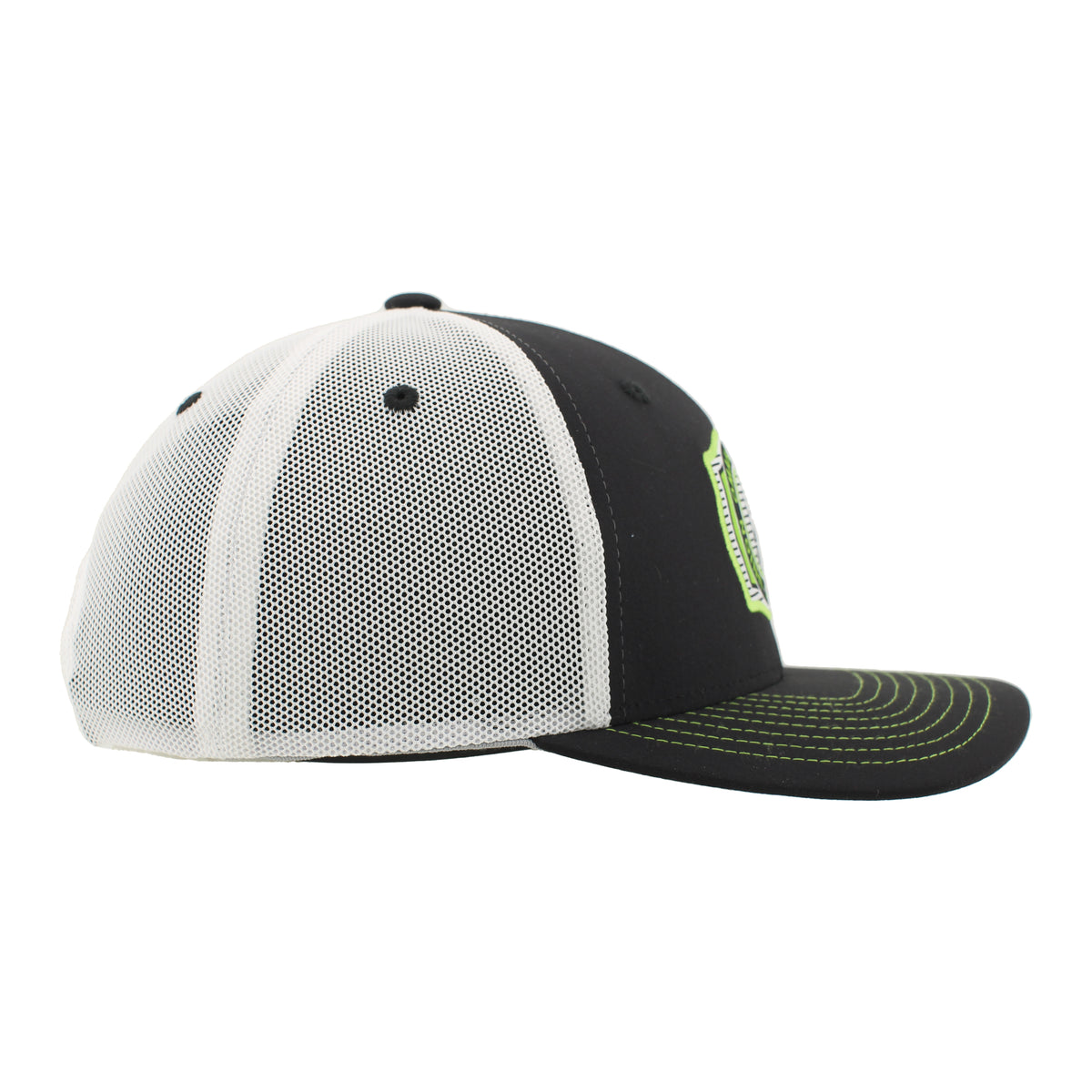 Union Omaha Zephyr Black/White Flux Buckle Woven Patch Cap