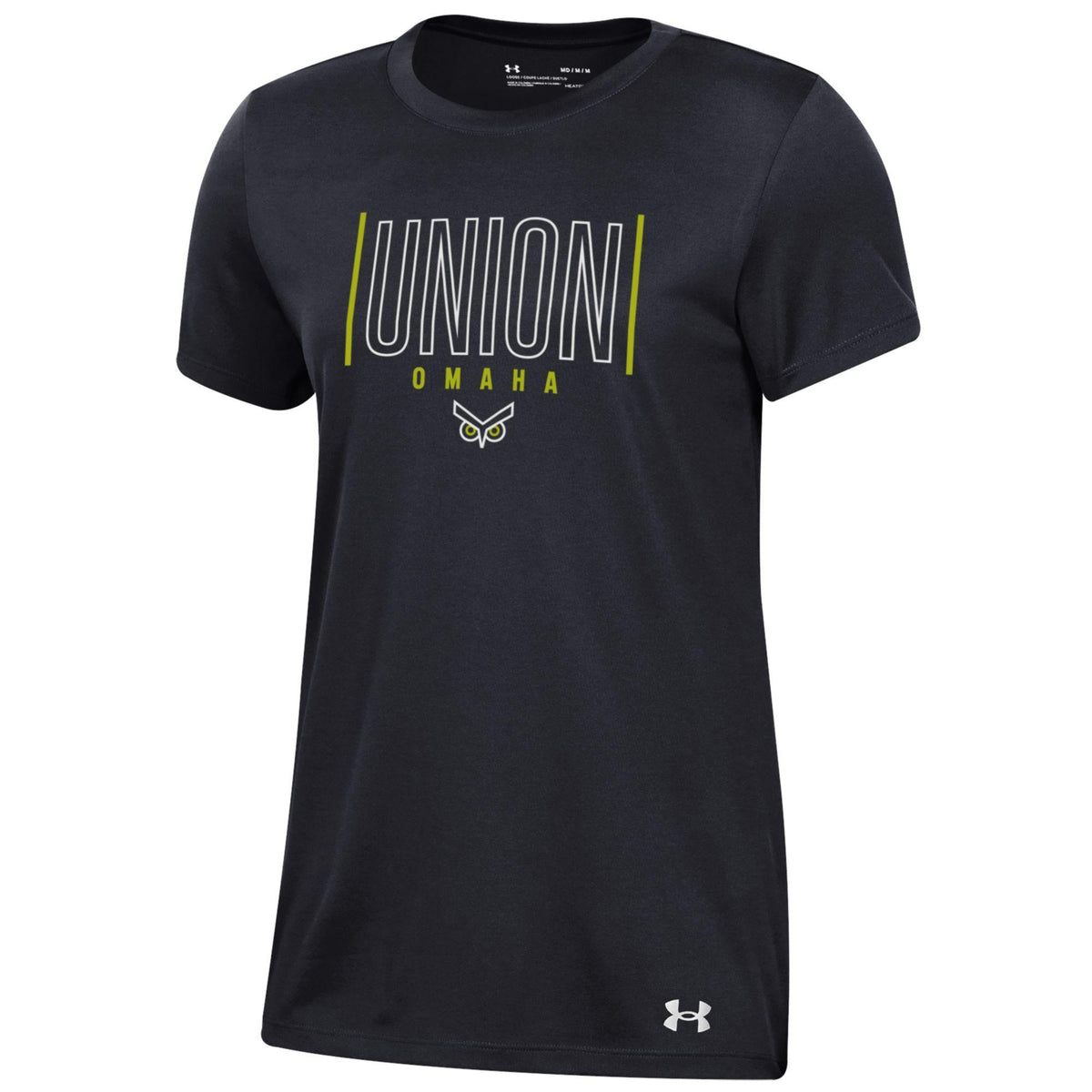 Union Omaha Women's Under Armour Black Tech Tee