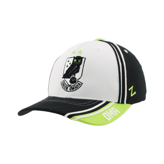 Zephyr White/Black/Green Z310 Slash Cap