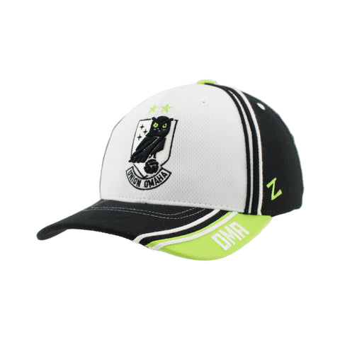 Union Omaha Zephyr White/Black/Green Z310 Slash Cap