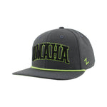 Union Omaha Zephyr Charcoal Gray Guise Caption 3D Cap
