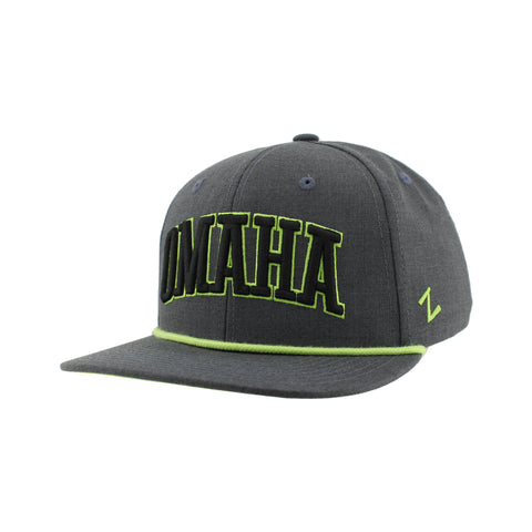 Union Omaha Zephyr Charcoal Gray Guise Caption 3D Cap