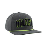 Union Omaha Zephyr Charcoal Gray Guise Caption 3D Cap