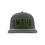 Union Omaha Zephyr Charcoal Gray Guise Caption 3D Cap