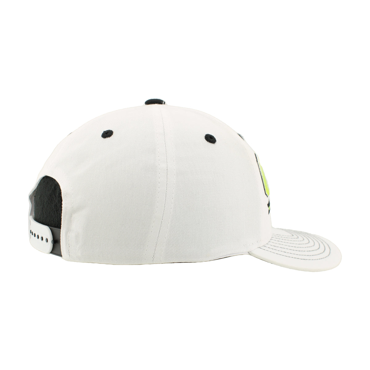 Zephyr White Staple High Rise Cap