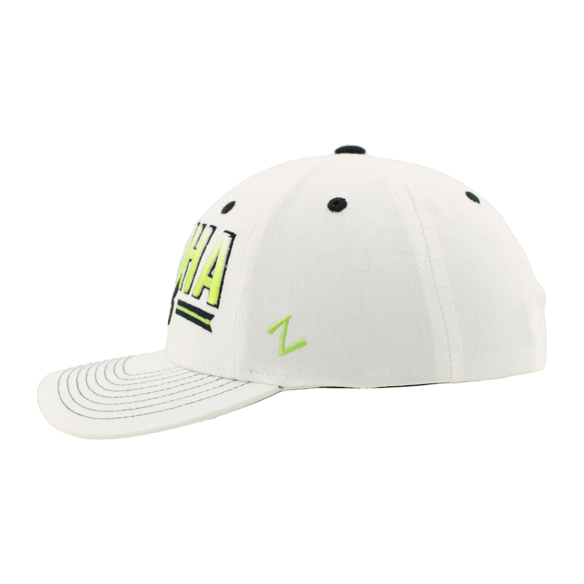 Zephyr White Staple High Rise Cap