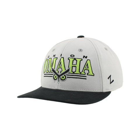 Union Omaha Zephyr Light Gray/Black Clutch Regalia Cap