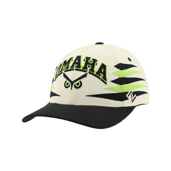 Zephyr Ivory/Black Competitor Arch Diamond Cap – Union Omaha