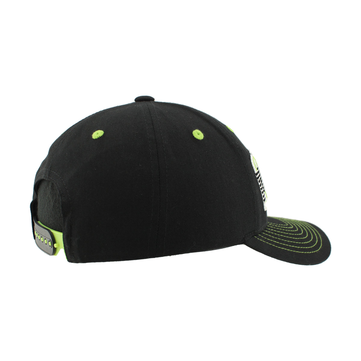 Zephyr Black Staple Crossbar Cap