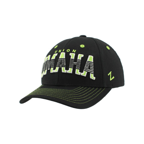 Union Omaha Zephyr Black Staple Crossbar Cap