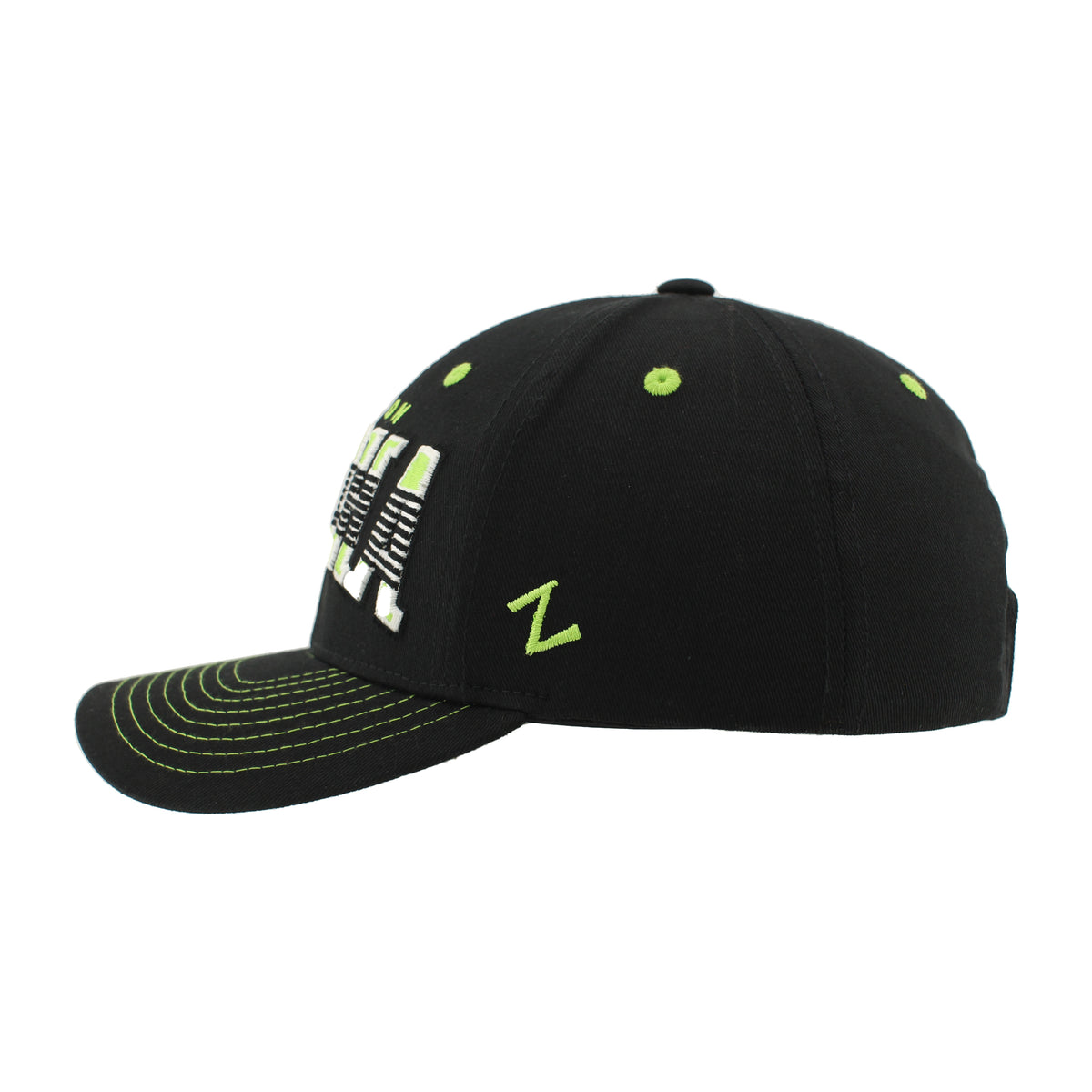 Zephyr Black Staple Crossbar Cap