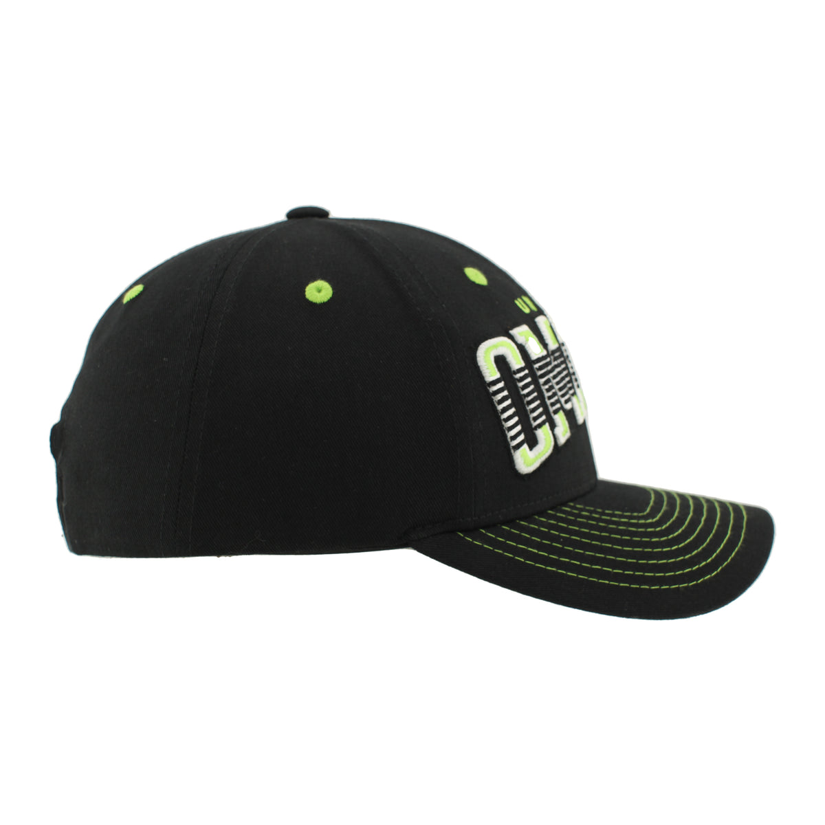 Zephyr Black Staple Crossbar Cap