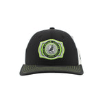 Union Omaha Zephyr Black/White Flux Buckle Woven Patch Cap