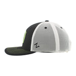Union Omaha Zephyr Black/White Flux Buckle Woven Patch Cap