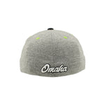 Union Omaha Zephyr Lt. Heather Gray/Black Scheme Proper Cap