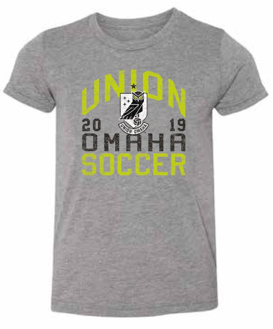Union Omaha Youth 108 Stitches Grey Banner Tee