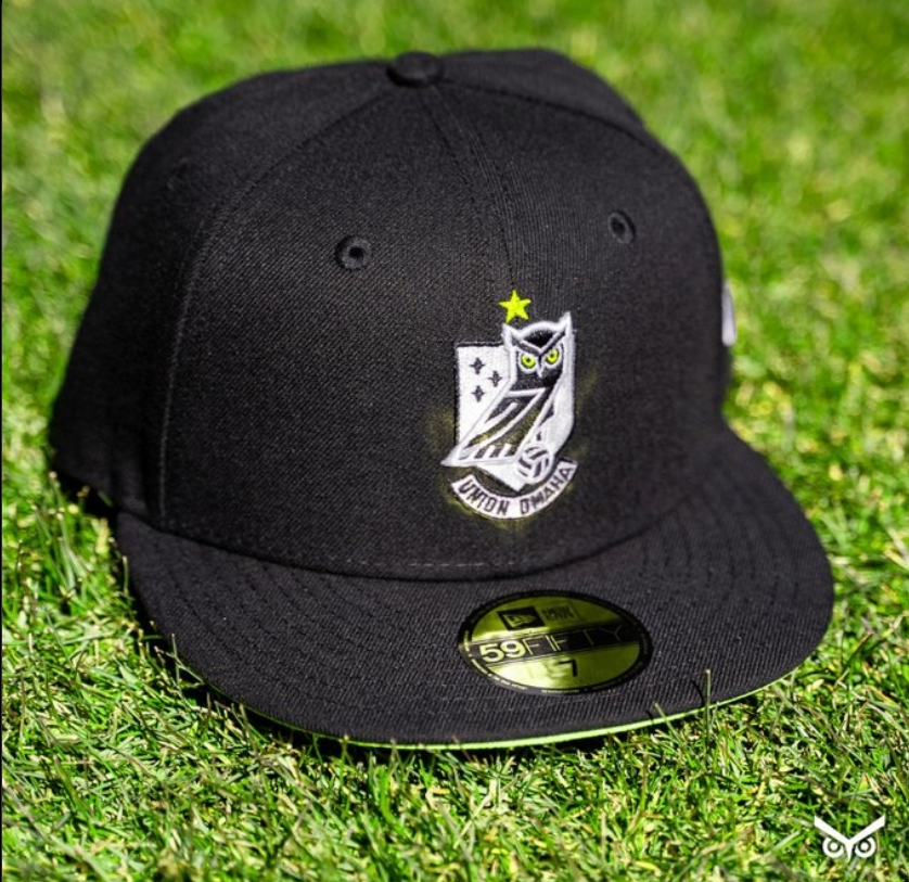 Union Omaha New Era 59Fifty Black Crest Cap