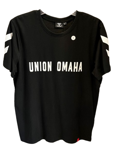Union Omaha Men's Hummel Black Wordmark Legacy Chevron Tee
