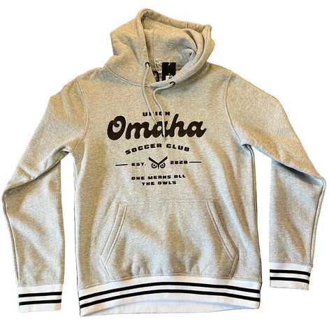 Union Omaha Men's Sport Design Sweden Grey Fleece Hoodie
