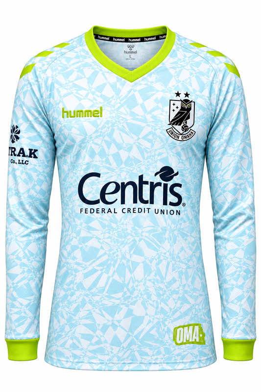 2026 Official Match Away Jersey Goalkeeper - Glacial Current- Youth