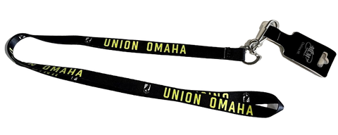 Union Omaha Black Lanyard