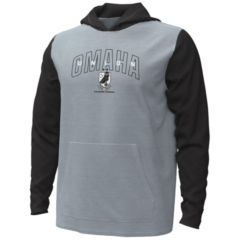 Union Omaha Under Armour Men's All Day Lightweight Gray/Black Hoodie