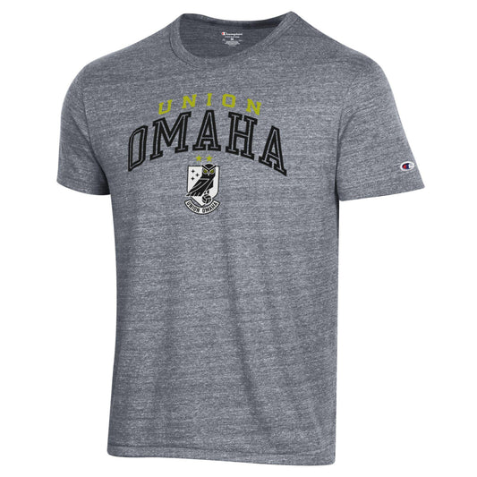 Union Omaha Men's Champion Ultimate Tri-Blend Grey Tee