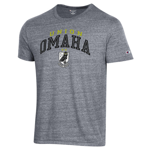 Union Omaha Men's Champion Ultimate Tri-Blend Grey Tee