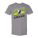 Union Omaha Men's 108 Stitches Grey Victory Stripe Tee