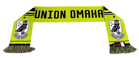Union Omaha Green/Black Crest Traditional Knit Scarf