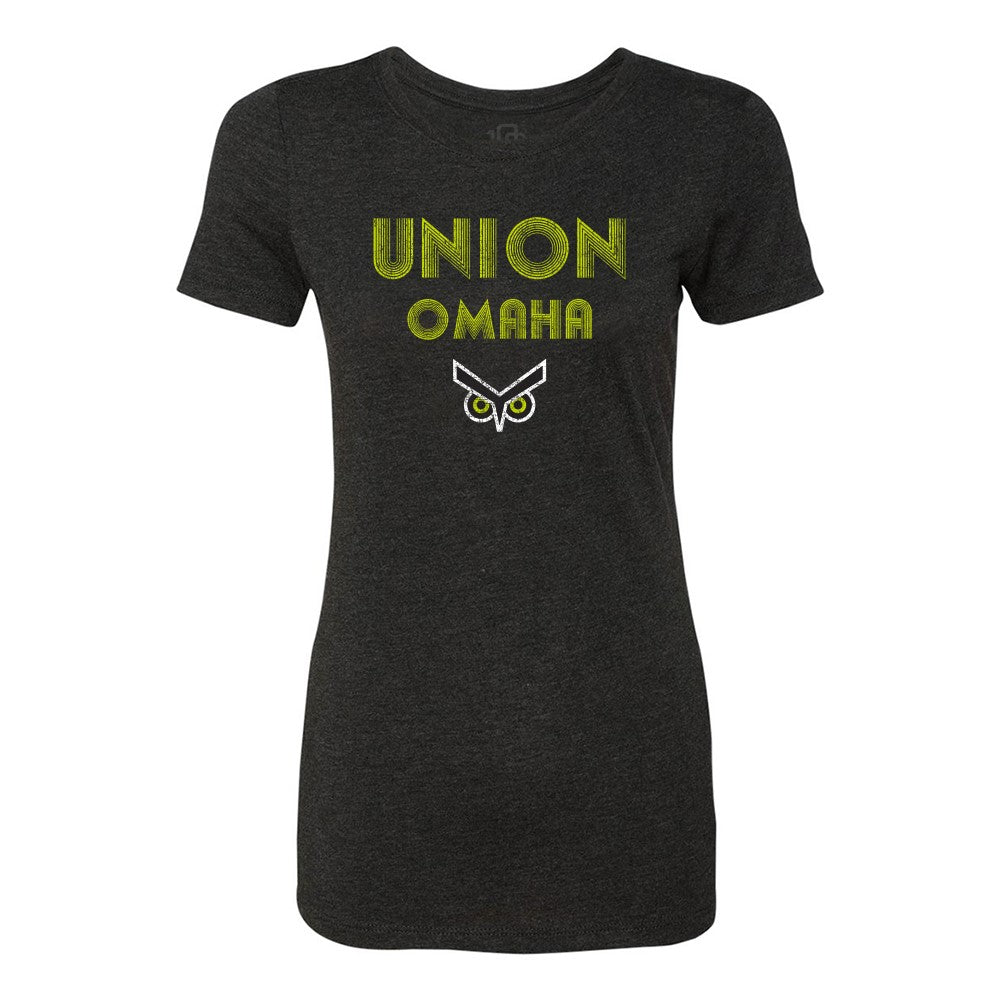 Women's 108 Stitches Spiral Black Tee