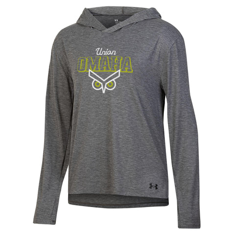 Union Omaha Women's Under Armour Breezy Black Heather Hoodie