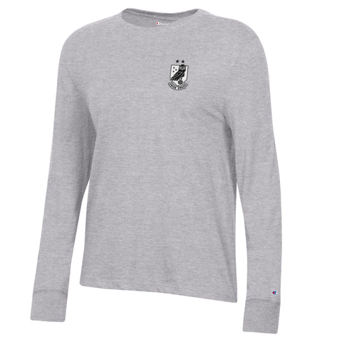 Union Omaha Champion Women's Core Gray Long Sleeve Tee