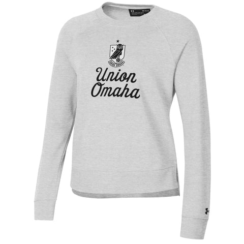 Union Omaha Women's Under Armour Silver Heather All Day Crew