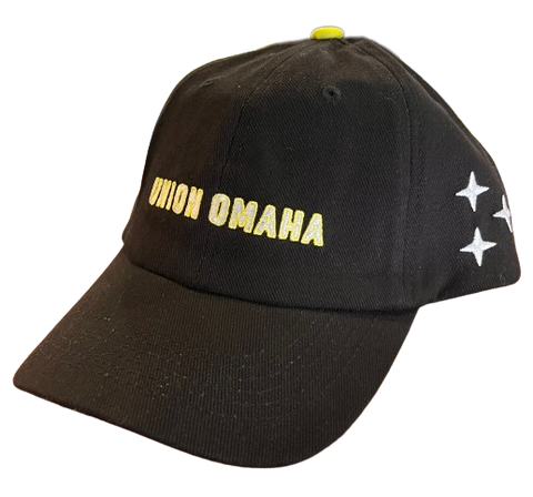 Union Omaha Talisman Cap Black Feather Wordmark Cap