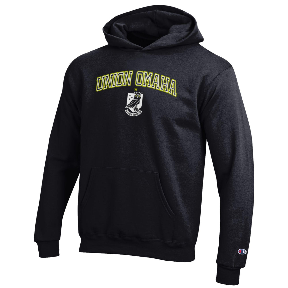 Union Omaha Youth Champion Black PowerBlend Hoodie