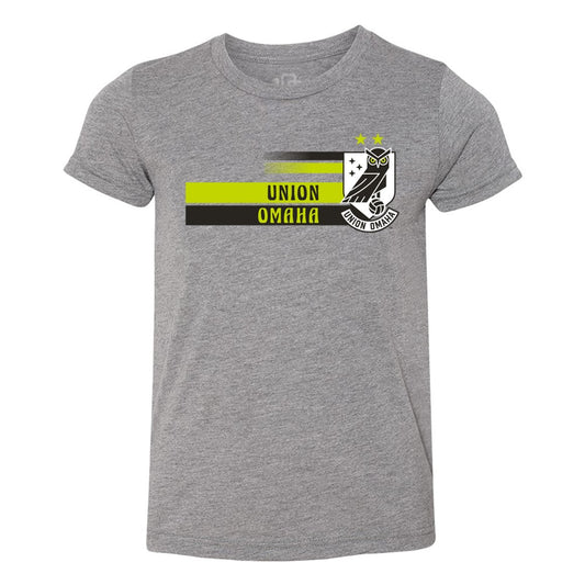 Union Omaha Youth 108 Stitches Circuit Grey Tee