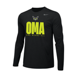 Union Omaha Men's Nike Black OMA Dri-Fit L/S Tee