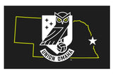 Union Omaha 3x5 Black State Flag