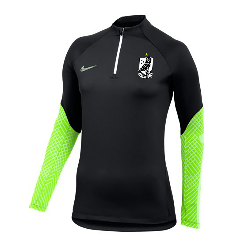 Union Omaha Women s Nike Black Volt Strike Drill Top