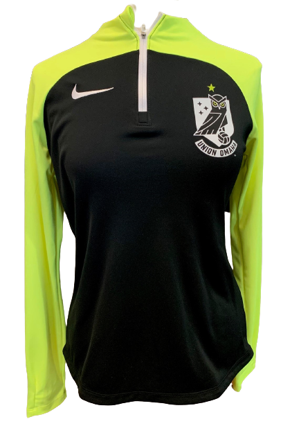 Union Omaha Women's Nike Black/Volt Acad Pro Drill Top